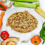 96.Свинско със соеви кълнове (600г)