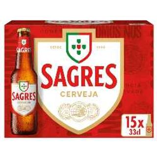 15x Sagres 33cl (5,0% Vol.)