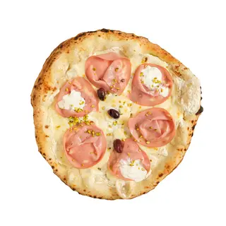 Pizza Mortadela & pistachio
