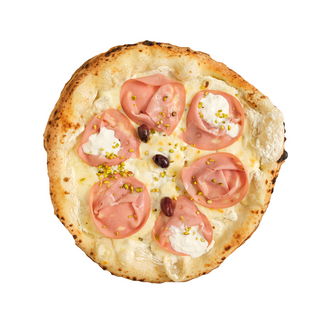 Pizza Mortadela & pistachio