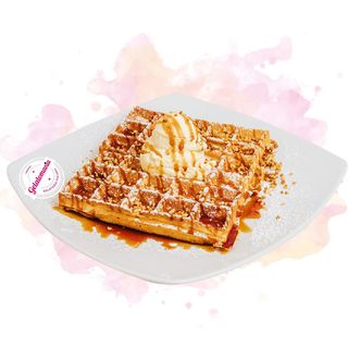 Waffle de Creme de Caramelo