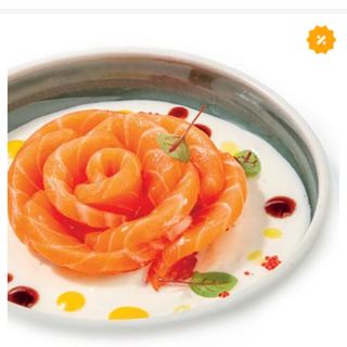 Sashimi di salmone burrata