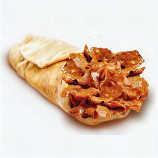 Menú kebab rollo sólo carne 