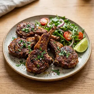 Goat Meat And Chips