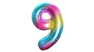 Balon 92cm tęczowy 9