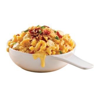 Mac & Cheese Fruits De Mer gratinado 