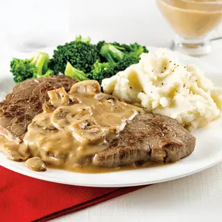 Plat Filet Au Champignon Sauce Blanche