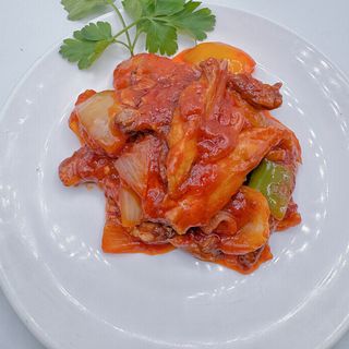 Piatto Anatra in salsa dolce piccante