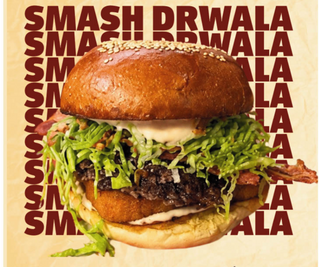 Burger sezonowy: Smash Drwala w zestawie
