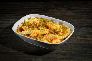 ფრის ჰალაპენიოთი და ყველის სოუსით