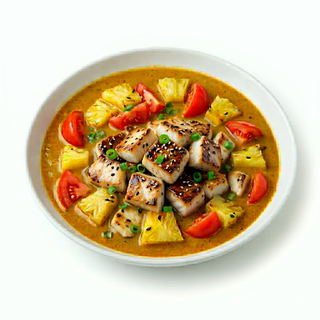 Pescado Con Piña