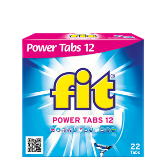 ფიტი ჭურჭლის სარეცხი მანქანის სიძლიერე 12 ტაბლეტები 22 ც