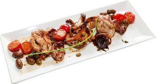 Бейби калмари на плоча с узо и лимон (180г)