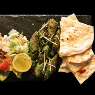 Seekh kebab + naan
