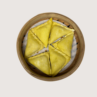 Dumplings de pollo y curry 