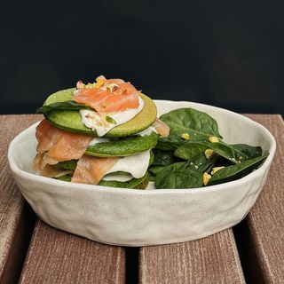 Панкейки Шпинатні з Лососем