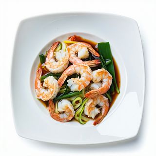 46 Langostinos Con Verduras