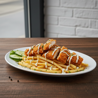 Crispy pui cu cartofi