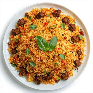 Nasi goreng ayam bbq