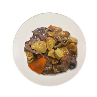 Ternera salteado con champiñon