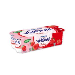 Yaourt brassé fraise Velouté 8x110g - DANONE