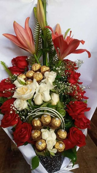 Bouquet Chocolat Vase