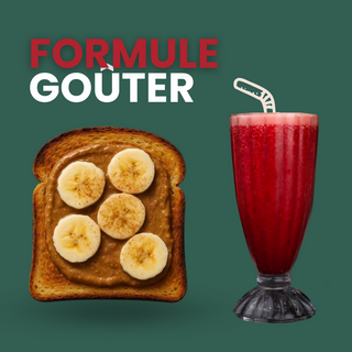 Toasts Amlou Amande Banane Cannelle + Jus au choix