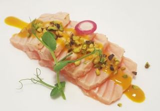 190 Sashimi salmone affumicato - 12 pezzi