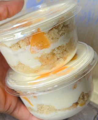 Bolo no pote 250g ninho e pessego