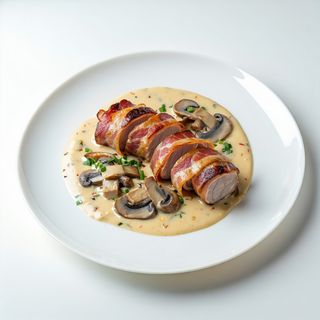 Medalion cu sos de hribi