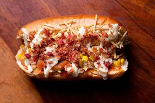 Hot Dog com Bacon