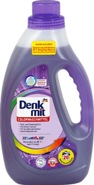 Denkmit tekući deterdžent za šareno rublje 20pr./1,1L (42873)