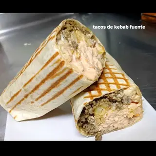 Menú Taco De Carne A La Plancha Con Salsa De La Casa