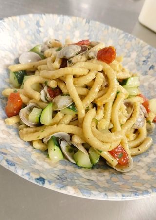 Spaghettoni "Mancini" alle vongole