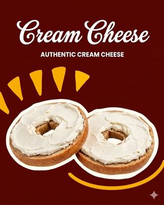 Cream cheese bagel