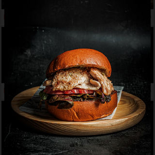 Hamburguesa De Pollo Pesto