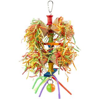 DUVO+ Igračka za pitce Vislica, drvena, Šarena, 33x17,2x4,5cm (KOD D12706)