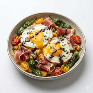 Huevos Rotos Con Jamón