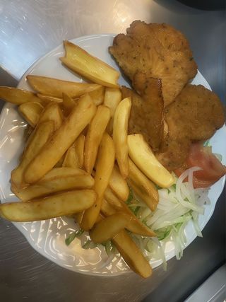 Platos de filete de pollo