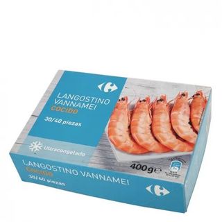 Langostino Vannamei Cocido 30/40 Pzs Carrefour 400 Gr.