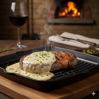 Entrecot Con Salsa De Nata