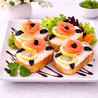 Bruschetta cu somon 180G