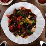 Говяжья печень жареная острая