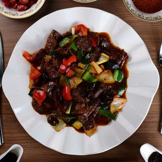 Говяжья печень жареная острая