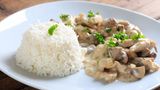 Émincé De Poulet Sauce Champignon
