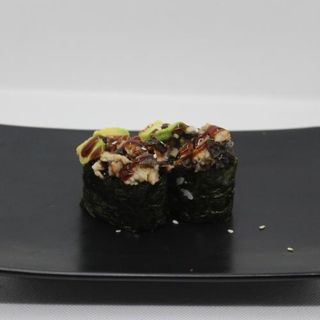 gunkan de anguila, aguacate y salsa (2 uds.)