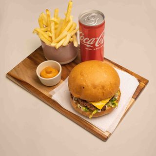 CheeseBurger au feu du bois