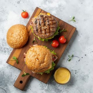 Hamburguesa sola doble