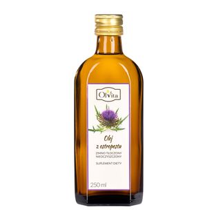 Olej z ostropestu zimnotłoczony nieoczyszczony 250ml OLVITA