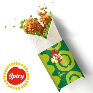 Sticky BBQ Chicken Wrap